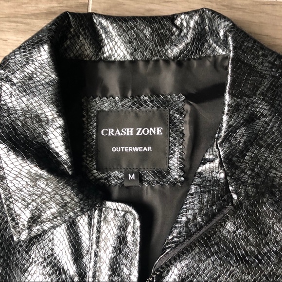Vintage Crash Zone snakeskin PVC two-piece set - Picture 5 of 8